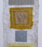 Colourful Combinations Grey Yellow Handstitched Geometric Art Pictures - Image 3