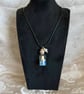 Handmade Mermaid Message Bottle Necklace – Ocean Inspired Glass Bottle Pendant