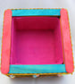 Multi-coloured wooden jewellery box - Image 6