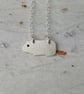 Recycled Sterling Silver Guinea Pig Necklace – Cute Handmade Animal Jewellery - Image 2