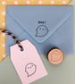 Kawaii Polymer Stamp - Halloween Ghost - Image 1