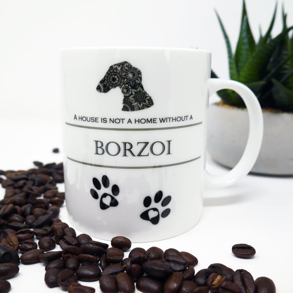 Borzoi, Borzoi Mug, Borzoi Gift, Borzoi Lover, Sighthound, Dog Mug, Dog Gift