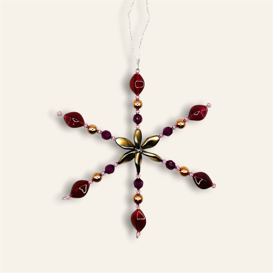 Snowflake Christmas tree decoration 