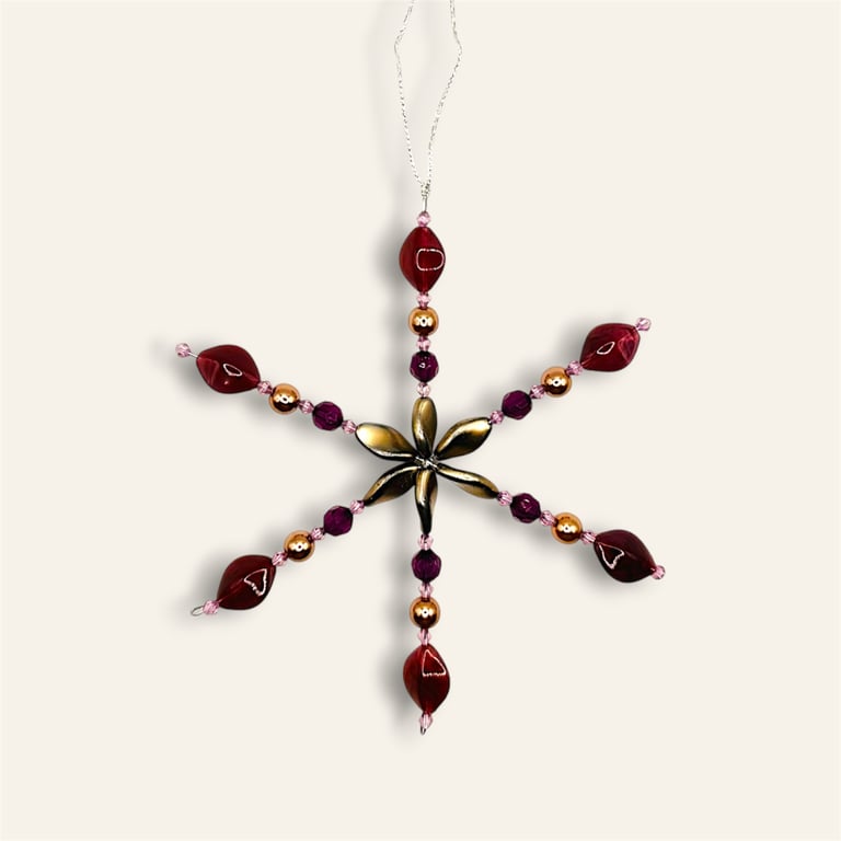 Snowflake Christmas tree decoration 