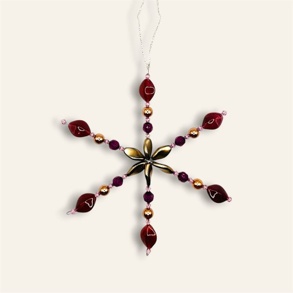 Snowflake Christmas tree decoration 