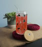 Pumpkin Colour Changing Glass Can Cold Cup  - Image 1