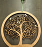 Tree of Life with Golden Birds - Small Wooden wall hanging - Image 2