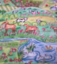 Colourful Farmyard Adult Apron - Image 3