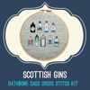 Scottish Gins Cross Stitch Kit
