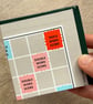 Vintage Scrabble Board Coasters (Top Right) - Upcycled from Real Board