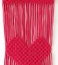 Red Macrame Wall Hanging Boho Heart Decor Handmade Cotton Wall Art. - Image 4