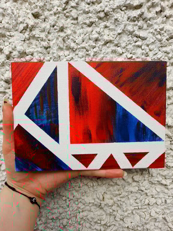 Scandi Sunset Acrylic Painting 