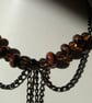 SALE- HALF PRICE -DOWNTON ABBEY NECKLACE  -  LAMPWORK NECKLACE - FREE UK POSTAGE - Image 2