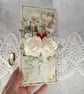 Luxury Handmade Wedding Card. Romantic 3D Wedding Card in Kraft Window Box(G) - Image 5