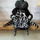 Storm Cloud Miniature Spun Cotton Art Doll