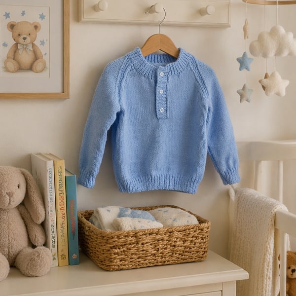 Blue Jumper Cardigan 12 - 18 Months 