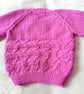 Child's Chunky Jumper with A Lacy Pattern, Gift Ideas for Children - Image 2