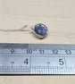 Small circle Tanzanite pendant. 925 sterling silver. December Birthstone - Image 4