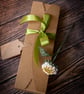 White Chrysanthemum Crochet Bookmark - Image 7