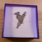 Sterling Silver Rolling Pin and Icing Bag Pin Brooch (SKU070325)