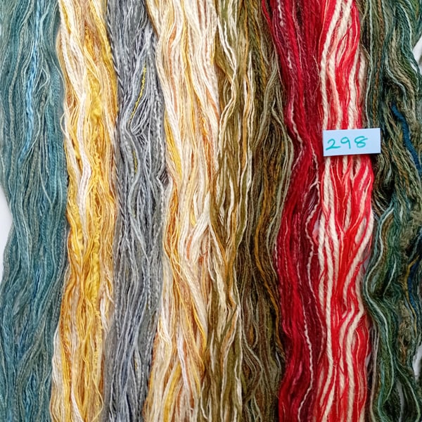 Inspiration thread bundle for creative yarn crafts and textile arts