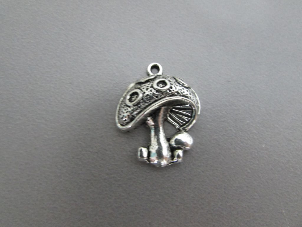 Toadstool Mushroom Fungi Tibetan silver Jewellery Charm