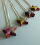 Star purple grey pendant necklace - Image 4