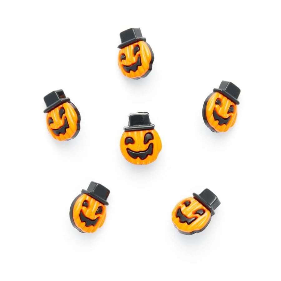 Halloween pumpkin buttons 18mm size 28