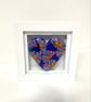 Abstract fused glass heart picture - Image 3