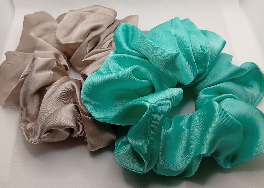 Handmade Satin scrunchies 