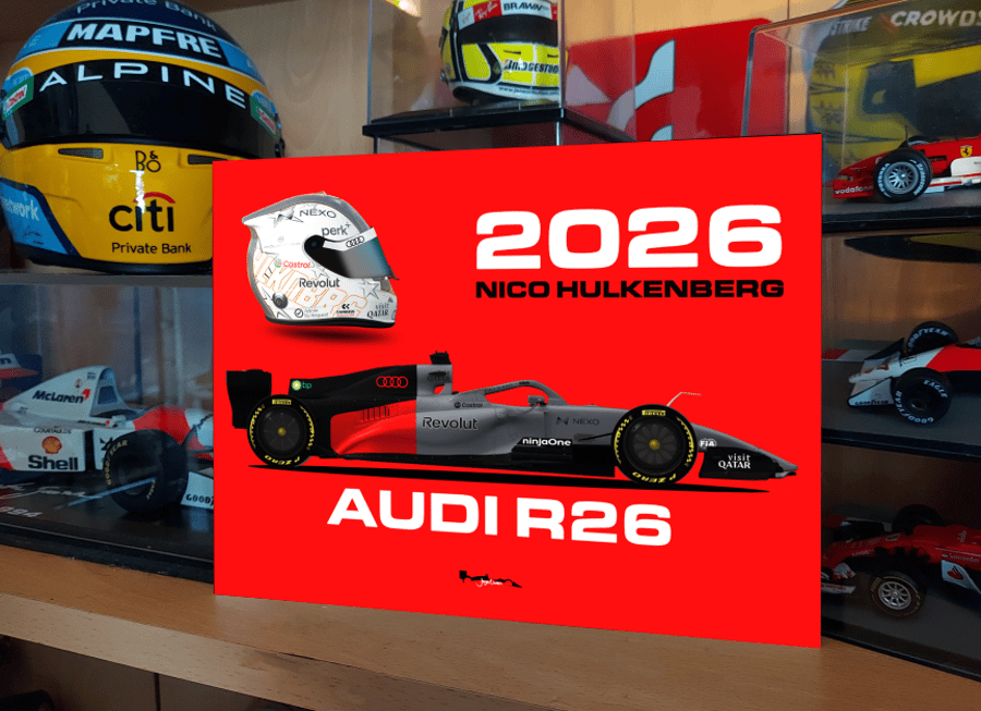 Nico Hulkenberg 2026 R26 F1 Metal Sign F1 Gift