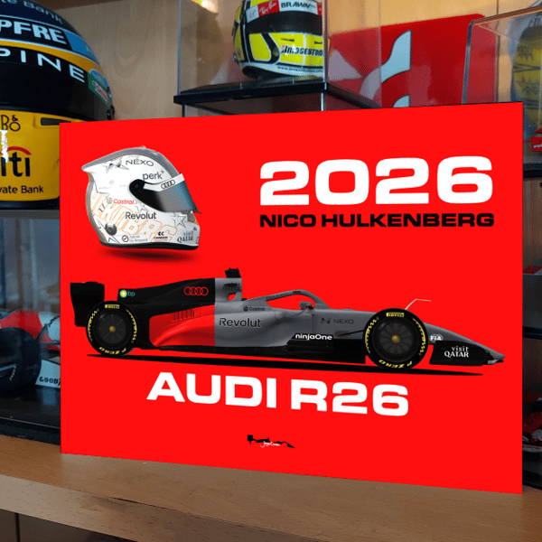 Nico Hulkenberg 2026 R26 F1 Metal Sign F1 Gift