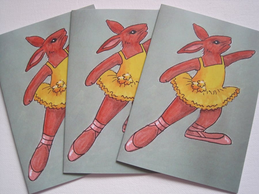 Bunny Card x 3