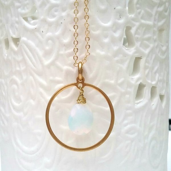 Opalite Halo Necklace 