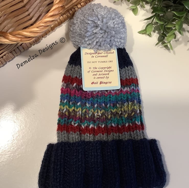 Berretti All'ingrosso E Cappelli Invernali Bicolore Top Pom Beanie - Foto 11