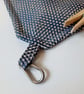 Blue and silver dot clip on peg bag - Image 2