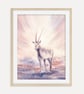 Oryx Antelope Art Print, African Safary Wildlife Wall Art, Desert Animal Artwork