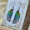 Enchanting Pastel Sterling Silver Fairy Wing Earrings