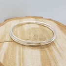 Hammered Sterling Silver Bangle