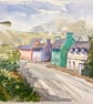 Eyeries Co Cork Ireland watercolour painting 