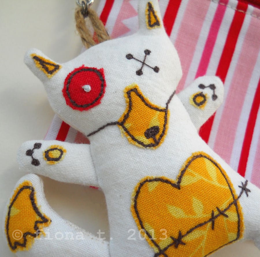 embroidered zombie fox