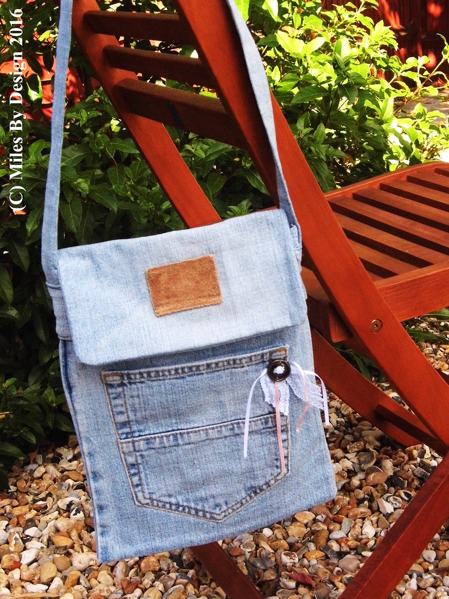 Pretty Recycled Denim Handbag