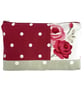 Large Make up Bag with Roses and Polka Dots - Image 10