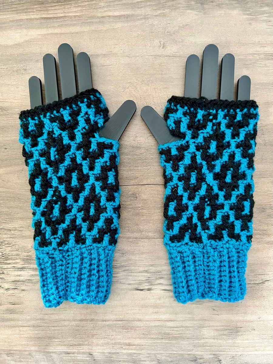 Handmade Crochet Fingerless Gloves