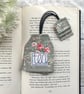 Tea bag bookmark, book and tea lover gift