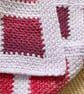 Crocheted Little Squares Baby - Lap Blanket …Shades of Pink - Image 3