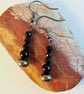 Pyrite And Black Onyx Earrings - Handmade In Devon - Image 5