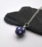 purple glass polka dot pendant necklace - Image 2