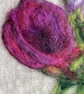 Hand Felted Sweet Pea Textile Artwork  - Image 6