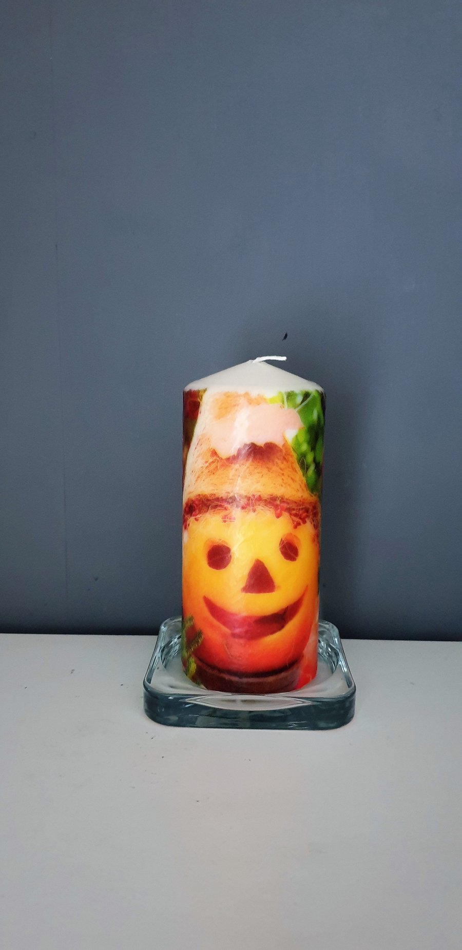 pumpkin decorative candle